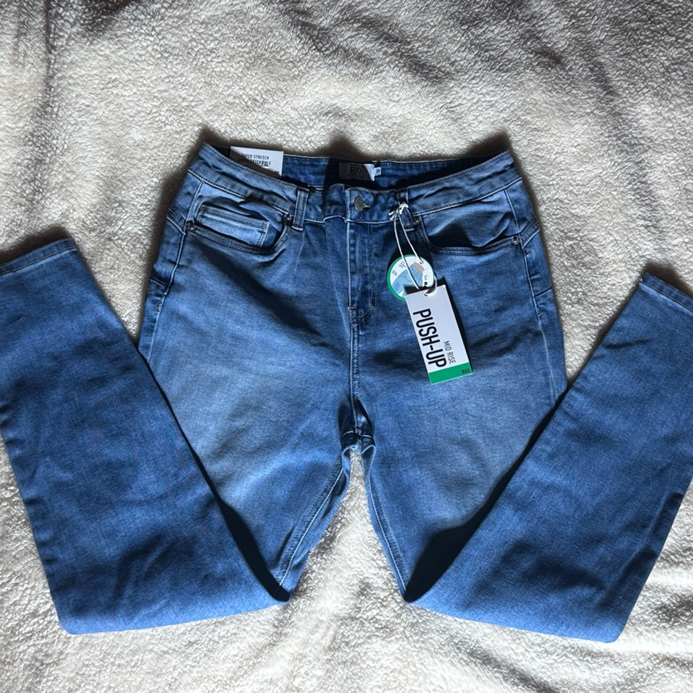Blue Push-Up Women's Jeans Size 9